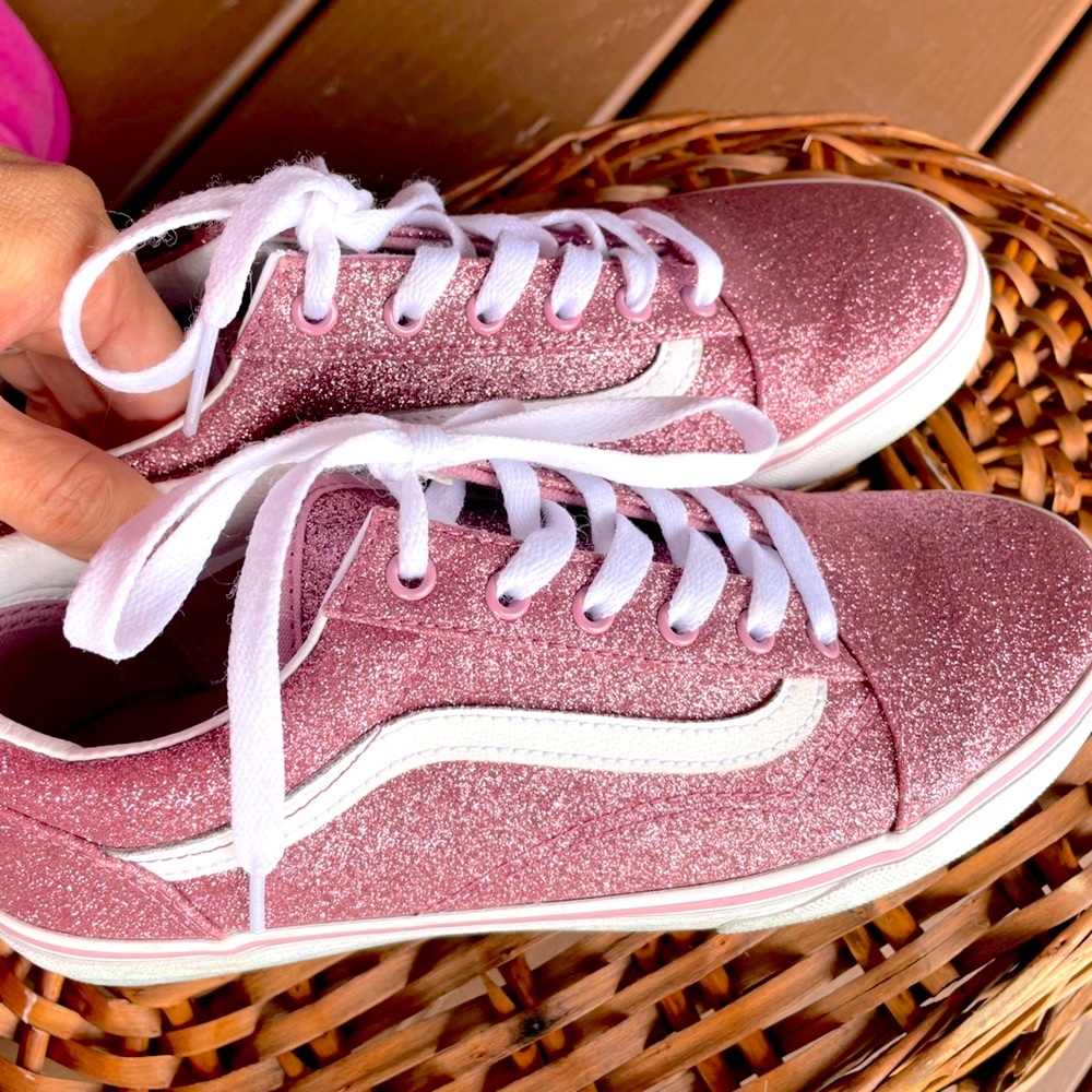 Vans Pink Glitter Sneaker - Like New